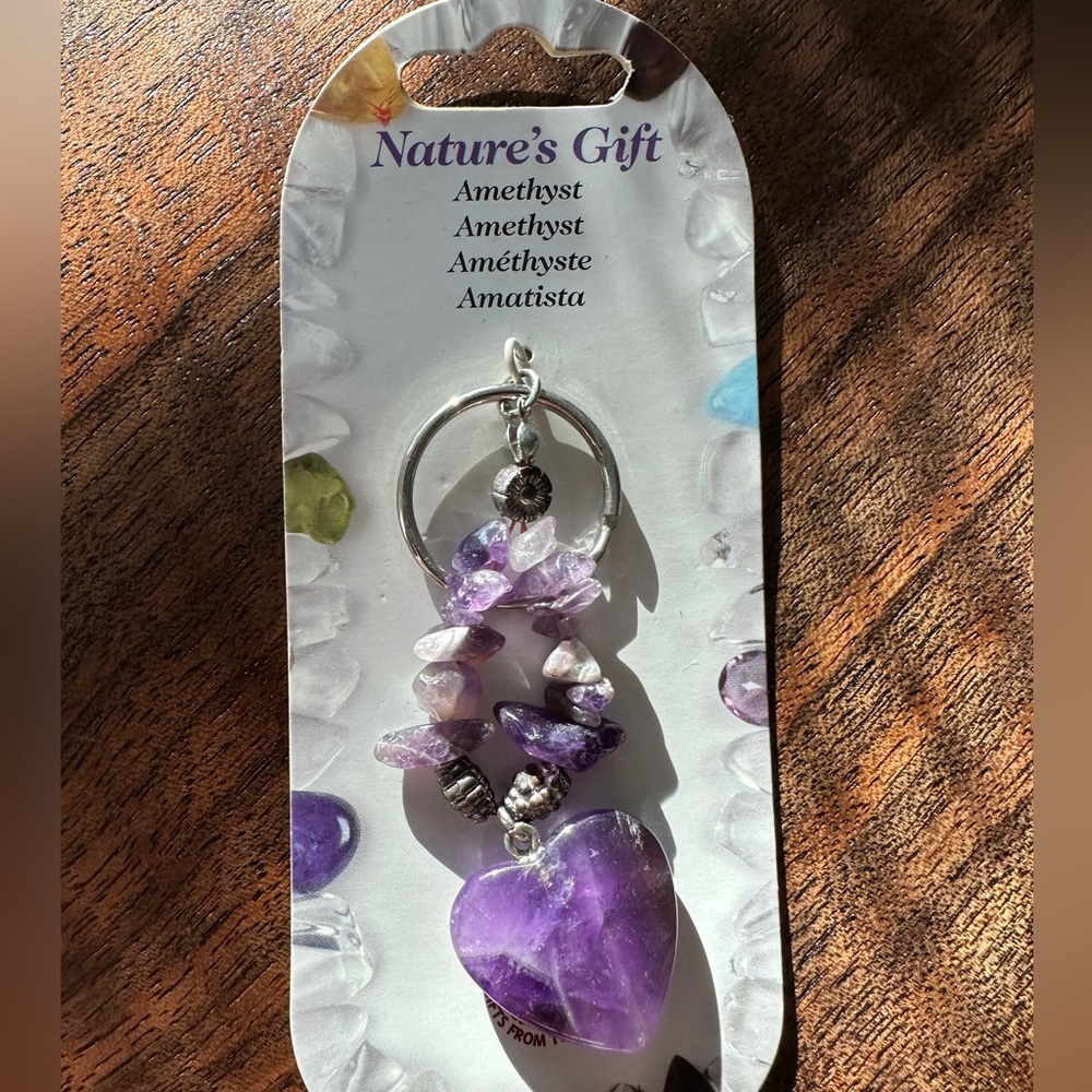Nature’s Gift Amethyst Keychain